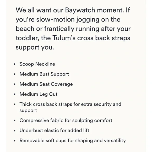 ANDIE SWIM The Tulum One Piece Medium in Black NWT 115 - Picture 4 of 10